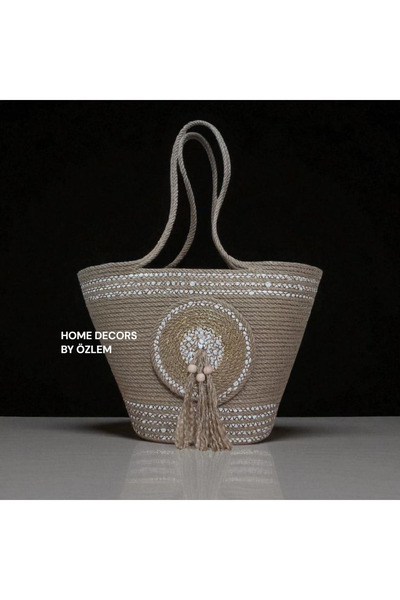 home decors by özlem Straw Shoulder Bag Beach Bag Daily Bag Handcrafted Handmade