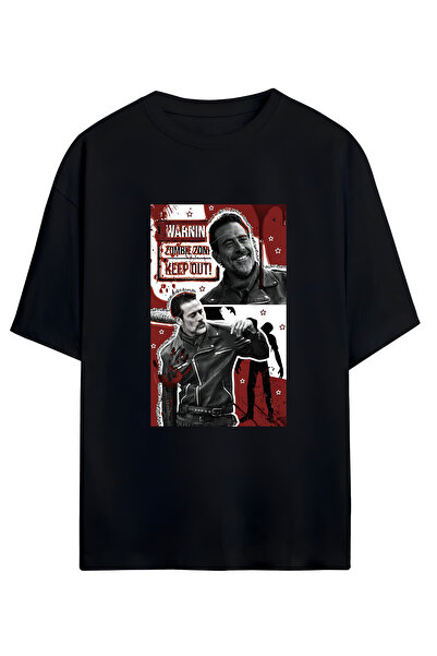 MAGORS THE WALKING DEAD TASARIMLI YÜKSEK BASKI KALİTELİ UNISEX YENİ SEZON OVERSIZE PAMUKLU T-SHIRT