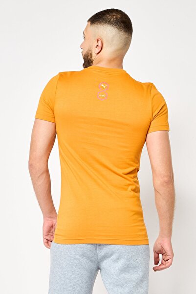 Puma Men Sportswear Fit Short Sleeves Outdoor T-Shirt, Orange