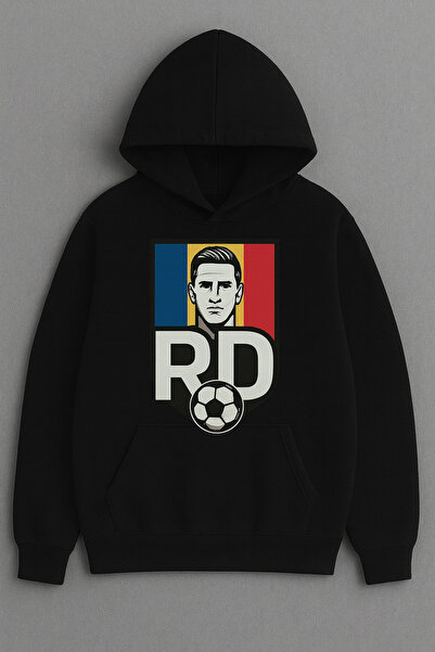 CLASSY.MODA România Echipa Națională RD Design 3 Thread Hoodie Kangaroo Pocke...