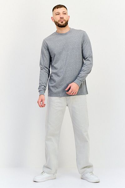 GAP Men Crew Neck Heather Sweater, Grey