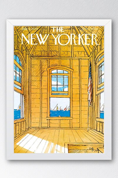 Saturn Tabloul înrămat The New Yorker 2 iulie 1979 - Tabloul cursei cu barcile