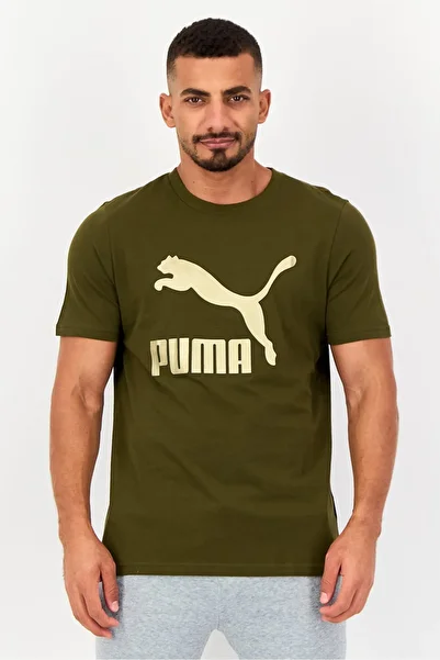 Puma Men Sportswear Fit Short Sleeve Outdoor T-Shirt, Olive