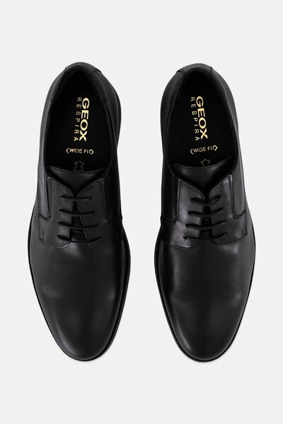 Geox Men U Hilstone A Lace Up Formal Shoes, Black