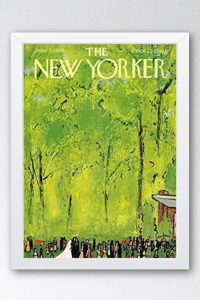 Saturn Pictură înrămată The New Yorker 7 iunie 1958 - Pictură de nuntă în pădure