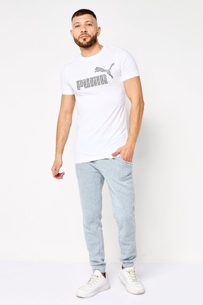 Puma Men Slim Fit Short Sleeve Outdoors T-Shirts, White