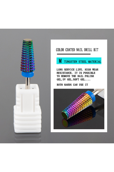 Choice4 721 م 5 في 1 قاطع طحن من كربيد التنجستن لقمة مثقاب أظافر لآلة مانيكير...