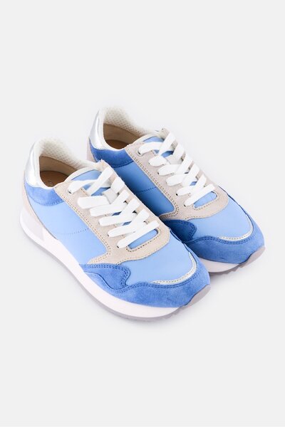 Geox Women Lace Up Casual Sneaker, Multicolor