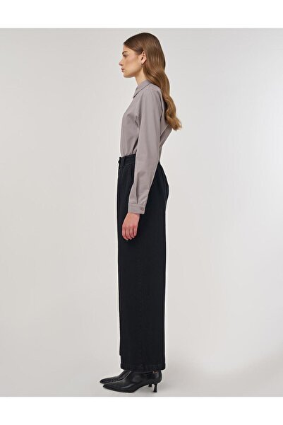 Kayra Çima Dikişli Marine Fit Denim Pantolon Siyah