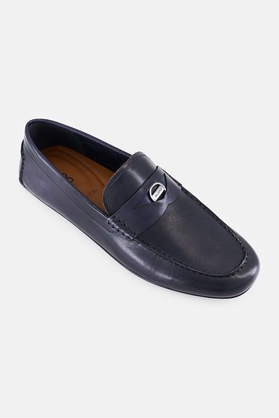Aldo Men Squire Slip On Formal Shoes, Navy