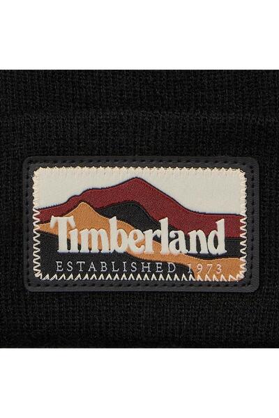 Timberland Mountain Patch Beanie Erkek Siyah Şapka Tb0a663t0011