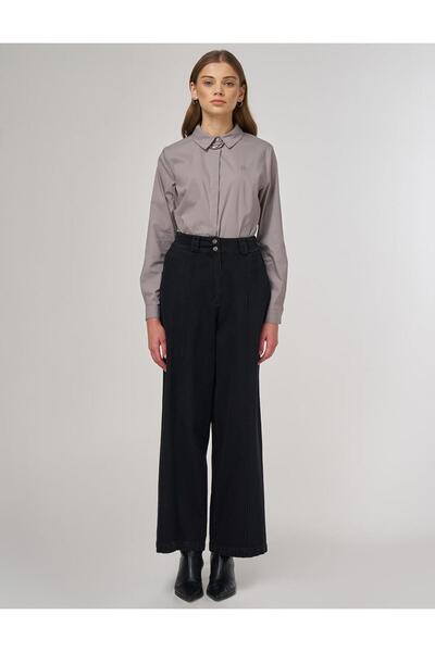 Kayra Marine Fit Denim Trousers Black