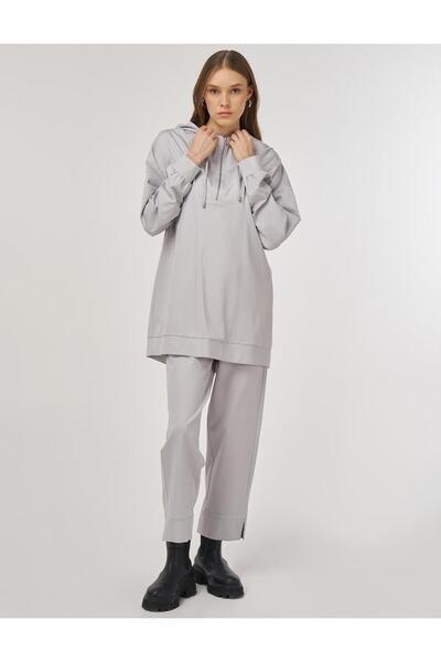 KYR Hotfix Printed Rayon Double Suit Gray
