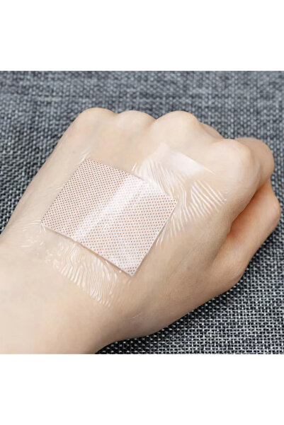 Choice 50pcs 38x38mm 50PCS 38*38mm Transparent PU Square Band-Aid Waterproof Adhesive Bandage Protective St