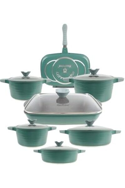 sharpdo Sharbedo Non-Stick Cookware Set, Green