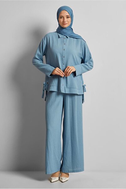 Alvina Tie-Up Detail Pants Suit 45775