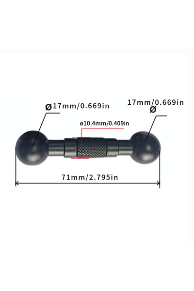 Choice 1 قطعة من قضبان التمديد 17 مم، 1 قطعة من محول رأس الكرة الصغيرة 17 مم ...