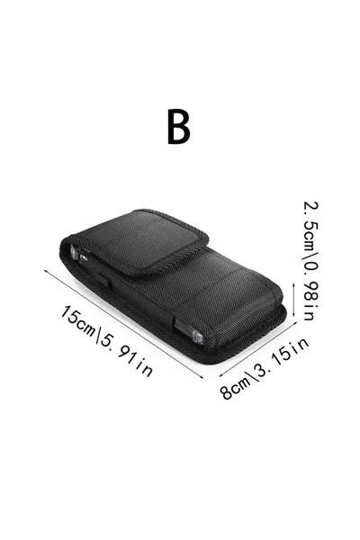 Choice L Mobile Phone Nylon Pouch Universal Cell Phone Belt Clip Carrying Hol...