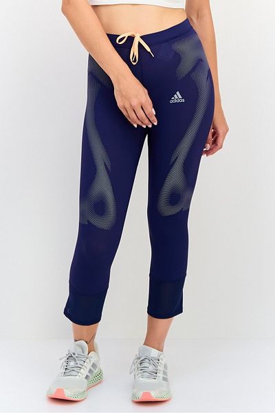 adidas Women Sportswear Fit Brand Logo Training Leggings, Navy