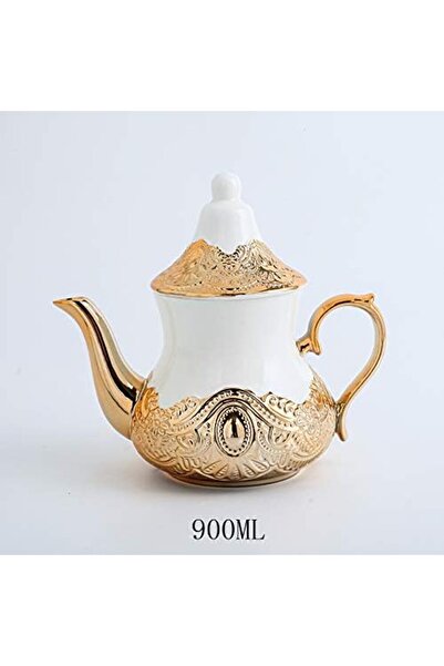 sharpdo Ceramic Bowl with Gold Coating 900ml