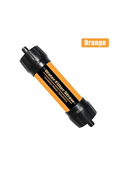 Choice3 Orange Outdoor Mini Water Filter Straw Water Purification for Surviva...