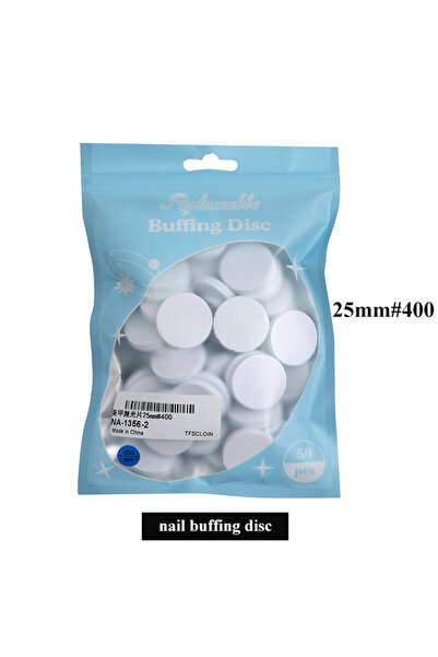 Choice5 قرص تلميع قابل للاستبدال ذاتي اللصق مقاس 25 مم، 400-50 قطعة، 50 قطعة/حقيبة، 15/20/25 مم لإزالة الجلد الميت