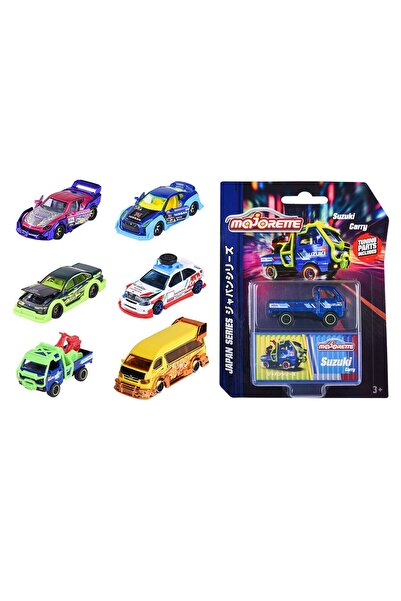 Simba Japan Themed 6-Piece Majorette Deluxe Cars, Colorful and Removable Parts