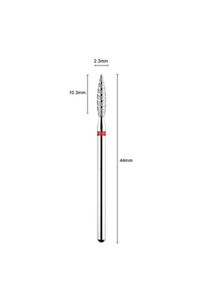 Choice4 TP-243LX-025R TP قطعتان من رؤوس مثقاب الأظافر الماسية المشتعلة مقاس 3...