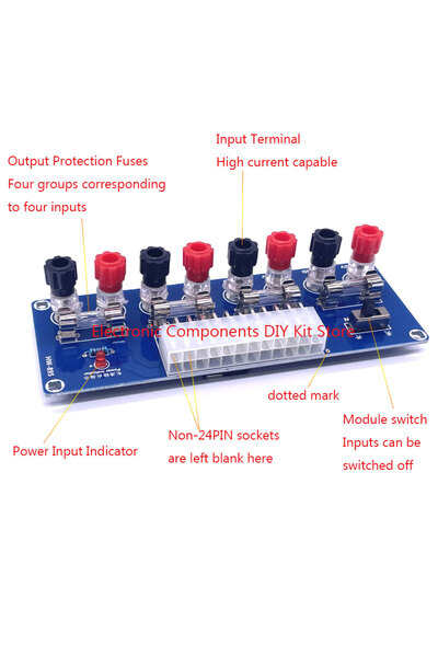 Choice XH-M229 Desktop chassis power supply ATX adapter board 24pin pickup board lead module power suppl...
