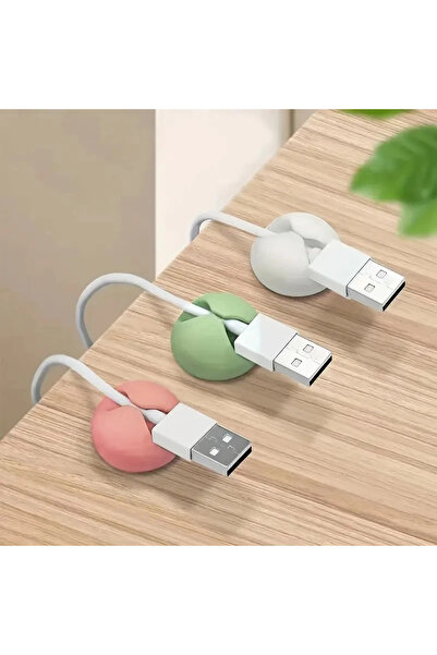 Choice 6 قطع من 6 مجموعات من مديري الكابلات المكتبية (2 لكل لون)، مشابك الكاب...