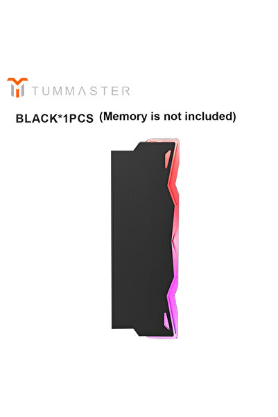 Choice3 Black 1pc TUMMASTER PC Memory Heatsink RAM Cooling Vest 5V 3-PIN ARGB for Desktop Computer Memory D