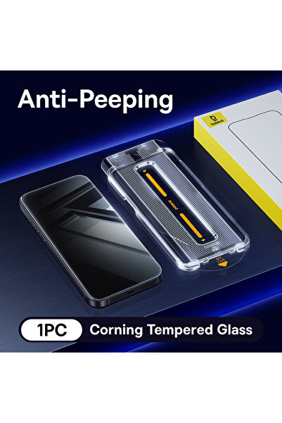 Choice1 واقي شاشة Baseus مضاد للتجسس لهاتف iPhone 16 Pro Max من Corning Glass