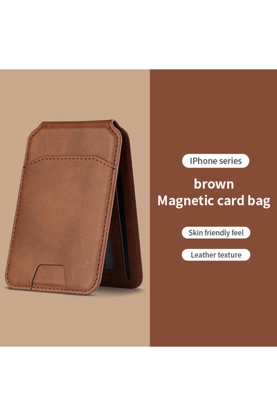 Choice 6 حافظة جلدية مغناطيسية فاخرة من ماج سيف لهواتف آيفون 16 15 14 13 12 ب...