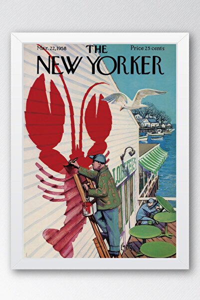 Saturn Η ζωγραφική με κορνίζα του New Yorker 22 Μαρτίου 1958 - Ζωγραφική αστακού