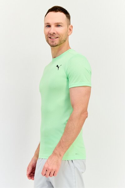 Puma Men Sportswear Fit Short Sleeve Training T-Shirt, Lime Green