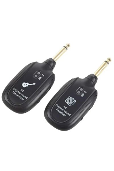 Choice XIKCU A8 Guitar Wireless System Transmitter Receiver Built-in Rechargeable Built- in Rechargeable...
