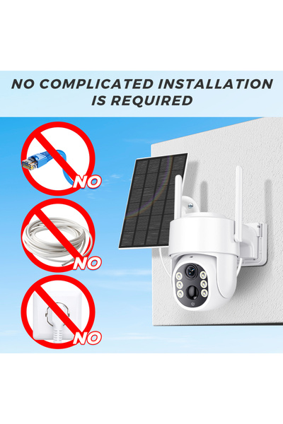 Choice 5MP Add 64G Card 5MP HD Wireless Solar Outdoor Wifi Camera Built-in 7800mAh Battery 365 Days Standby