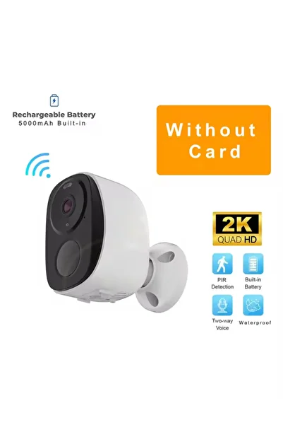 Choice USB Battery Cam NO Card Security Cameras Wireless Outdoor, 2K 3MP Battery Powered WiFi Security Came