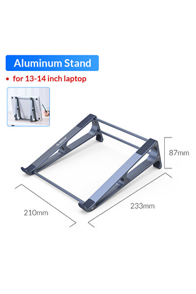 Orico Small Size MA Stand Aluminum Vertical Laptop Stand Tablet Holder Detach...