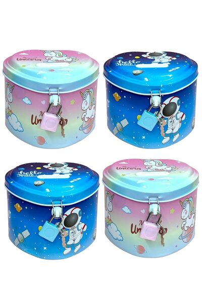 Wolawood Özel Karakterli Metal Kilitli Kumbara Para Kutusu Tatlı Şirin Mini G...
