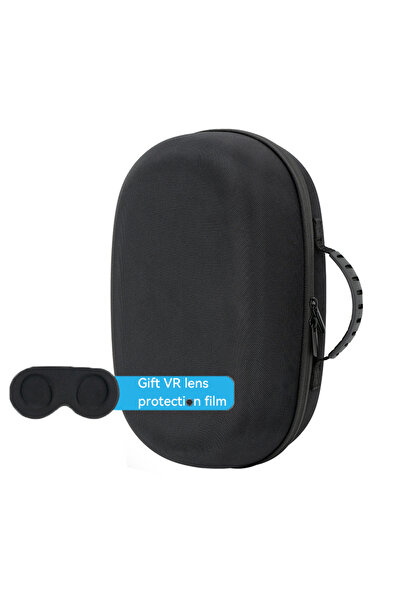 Choice حقيبة تخزين سفر صلبة سوداء لنظارات الواقع الافتراضي Meta Quest 3 3S، ه...