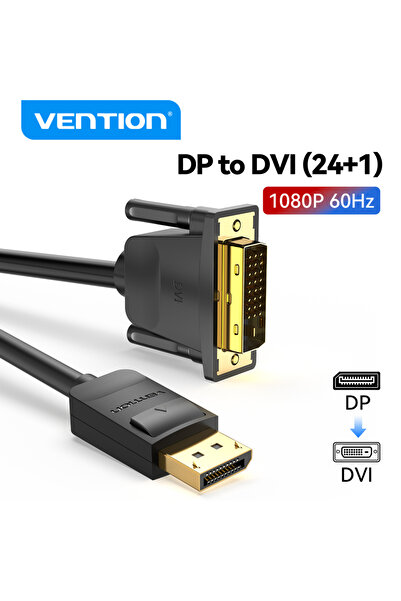 Choice كابل Vention DisplayPort إلى DVI بطول 1 متر، محول DP إلى DVI-D ذكر إلى...