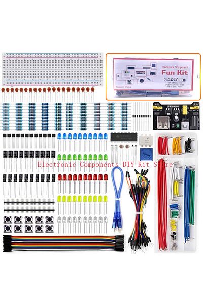 Choice KIT 2025 New 830 Hole Breadboard Kit For R3 Component Pack Beginner Kit 3386P Potentiometer Dupont W