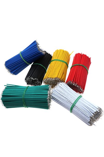Choice 120 قطعة/المجموعة 24AWG كابل لحام لوحة توصيل من القصدير مطلي بالقصدير 24AWG 8 سم سلك توصيل من القصدير موصل مع...