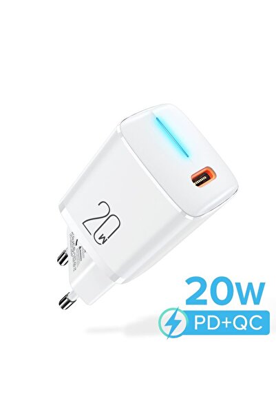 Choice EU PLUG WHITE QOOVI GaN 20W Usb Type C Charger Mini Quick Charge Wall ...