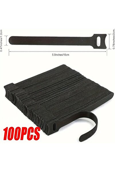 Choice 100PCS Black Wholesale Management Cable Winder Tape Protector for Wire Ties Phone Accessories Orga