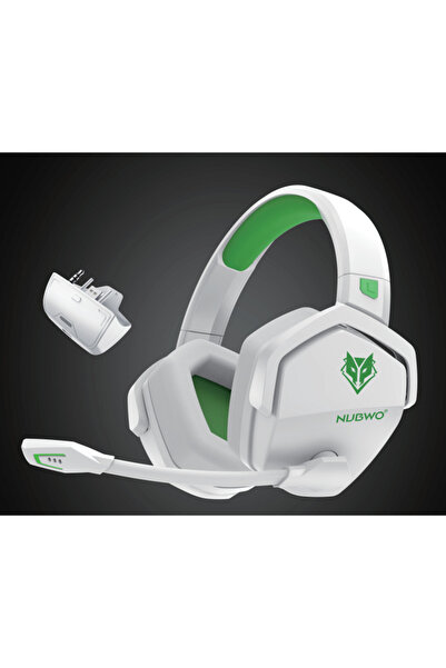 Choice سماعة رأس ألعاب لاسلكية مزدوجة NUBWO G06 من WhiteGreenXBOX مزودة بميكروفون لأجهزة PS5 وPS4 والكمبيوتر الشخصي والهاتف المحمول وSwit