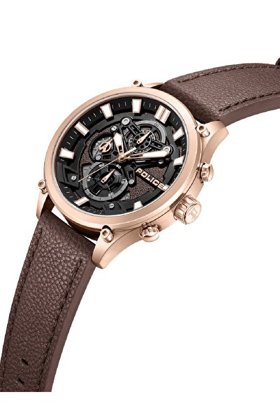 Police Ανδρικό Ρολόι PEWGC0054204, Quartz, 46mm, 5ATM