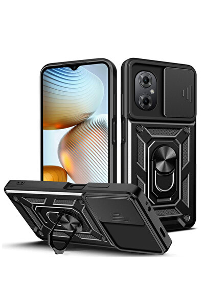 Choice27 جراب حماية عدسة الكاميرا المنزلق لهاتف POCO M5S (4G) باللون الأسود، ...