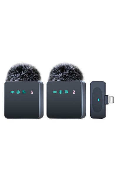 Choice ميكروفون لافالير لاسلكي احترافي 2 في 1 لأجهزة iPhone 6-14 مع خاصية تقل...